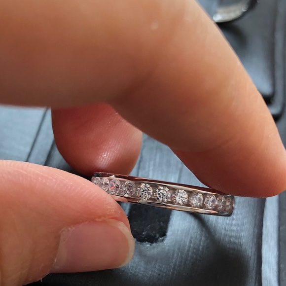 HOST PICK🏅 925 Sterling Silver Unisex CZ Eternity Band - Picture 10 of 13